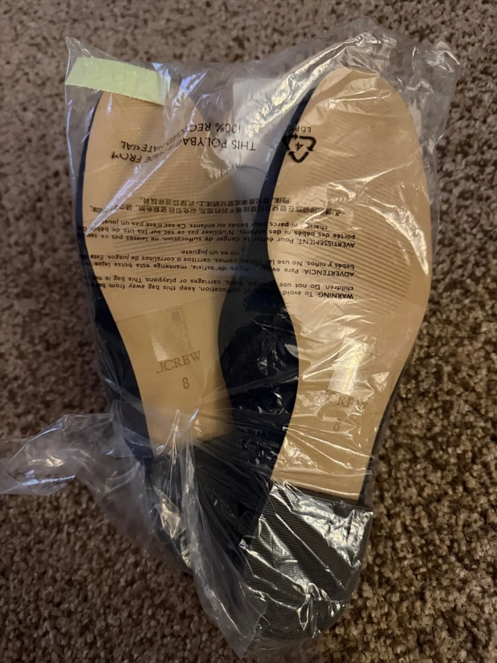 NWT J. Crew Vegan Suede Tassel Backless Navy Loafers Sz 8 Business Casual Office - Picture 6 of 6